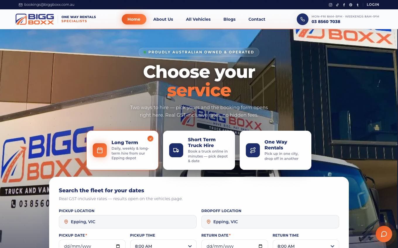 Bigg Boxx CRM preview